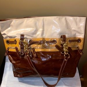 Aqua Madonna XL Leather Bag